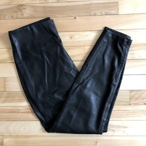 Zara Black Leather Style Pants